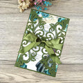 25PCS Olive Green Laser Cut Wedding Invitations Cards with Envelopes,Blank Inner Sheets,Ribbons for Wedding Bridal Shower Quinceañera Engagement Birthday Invites