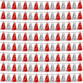 8P Red Silver Foil Fringe Metallic Tassel Streamers Banner Tassel Garland for Parade Floats, Bachelorette, Wedding, Birthday, Halloween, Christmas, Bridal/Baby Shower Party Decorations