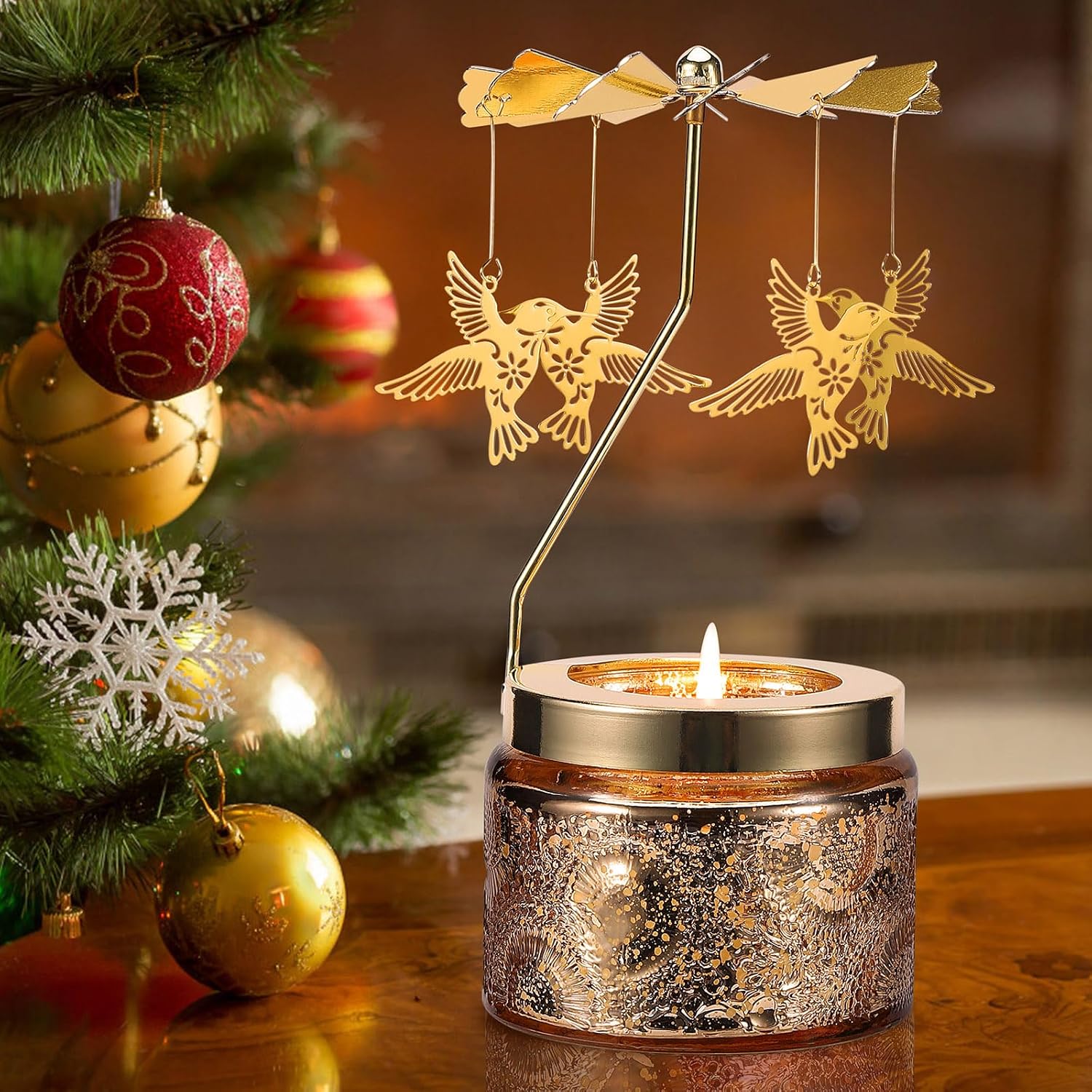 Hummingbird Rotating Candle, Gifts for Women Mom Daughter Sister Wife | Birthday Gifts for Women Friendship, Unique Scented Candle Gift for Christmas Anniversary Mothers Day