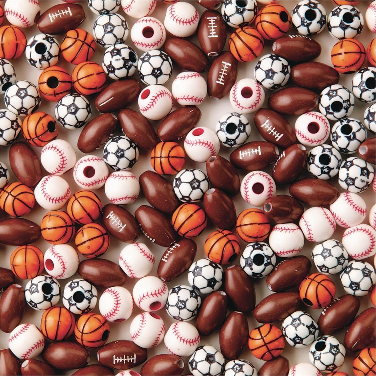 s&s worldwide color splash sports bead mix football, main product view