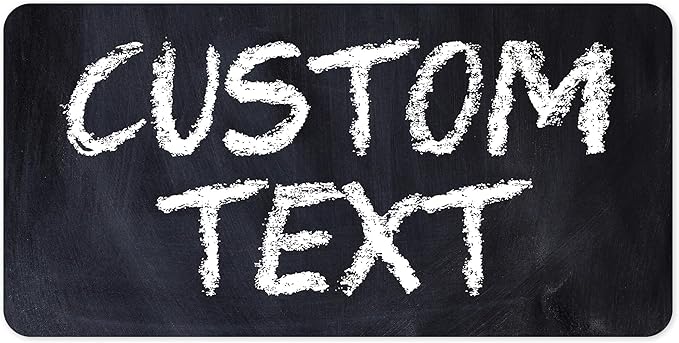 Custom Sign, Custom Street Sign, 11 Font Colors, 13 Font Styles, 4 Hole Options, 22 Sizes, 6x12 Inches, Rust Free DiBound, Fade Resistant, Made in USA by My Sign Center (Chalkboard Black)