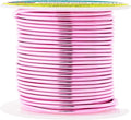 Mandala Crafts 14 Gauge Anodized Aluminum Craft Wire for Jewelry Making - 60 FT Colored Flexible Pink Wire - Bendable for Bonsai Armature Crafting Sculpting
