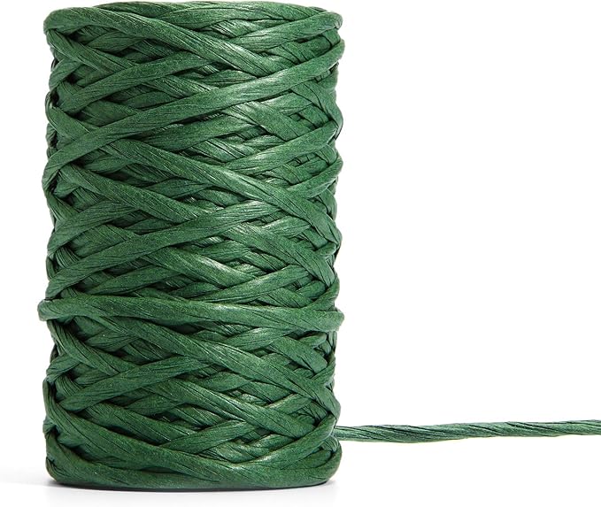 65 Feet Floral Wire Rustic Vine Bind Wire for Craft Wrapping Flower Bouquets(1 Roll,Dark Green)