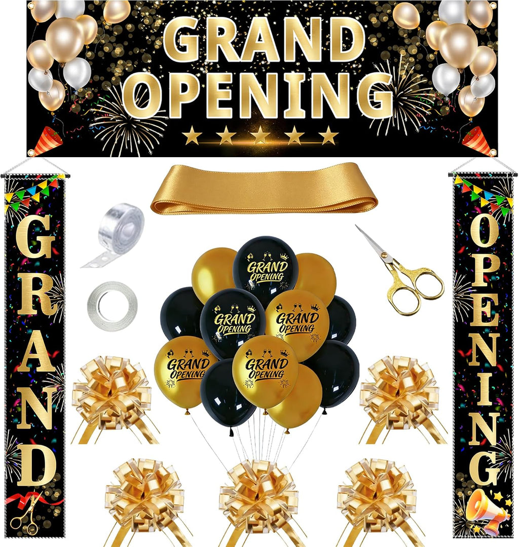 grand opening party kit 71pcs with 3x10ft banner, main product view