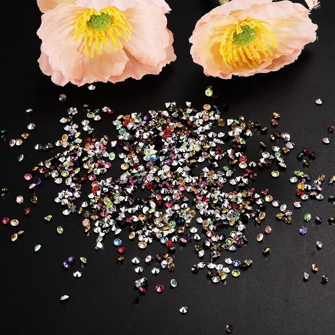 PATIKIL 14000Pcs Wedding Table Scatter Confetti Crystals 3mm Acrylic Diamonds Vase Fillers Gems for Table Centerpiece Decorations Bridal Shower Party, Light Pink AB