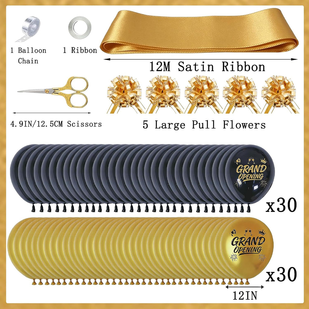 grand opening party kit 71pcs with 3x10ft banner shown in use