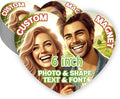 KETABAO – 6" Customize Your Heart Photo Magnets - Photo Fridge, Storage Cabinet and Car Decoration Magnets