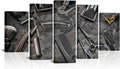 artmyharbor 5 pieces barber tools wall art, main product view