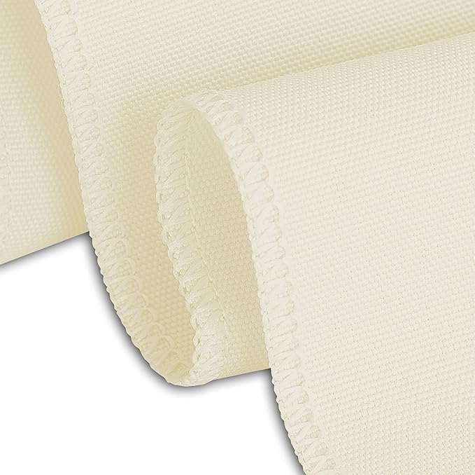 LinenTablecloth 70-Inch Round Polyester Tablecloth Ivory