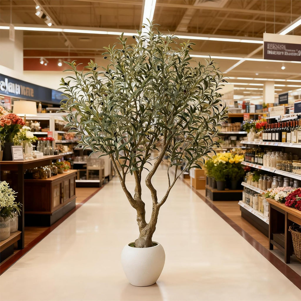 verinatural artificial olive tree 6ft faux plant home on a desk or shelf
