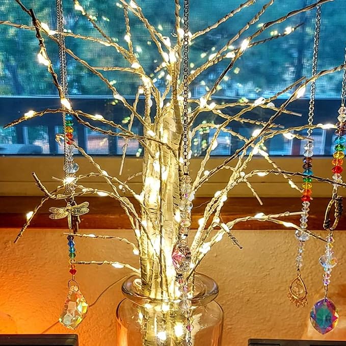 Lighted White Birch Branches With Timer 33IN 180 LED Twig for Vase Christmas Decor Artificial Tree Branch Holiday Parent