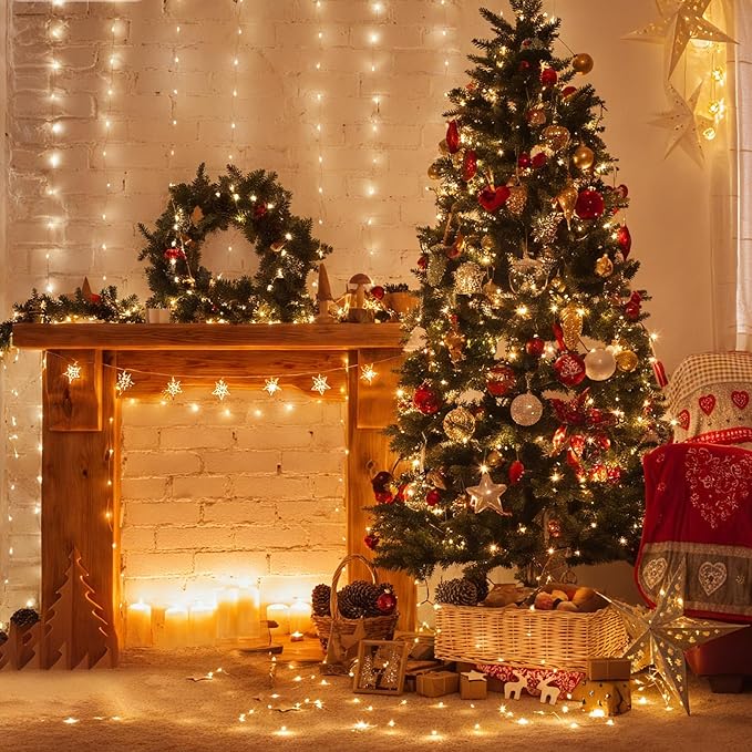 Lakumu 12-Pack Fairy Lights Battery Operated Twinkle Lights-7FT 20LEDs String Lights, Waterproof Battery Powered Firefly Lights for Crafts Bedroom Wedding Christmas Party Reception Centerpiece Table