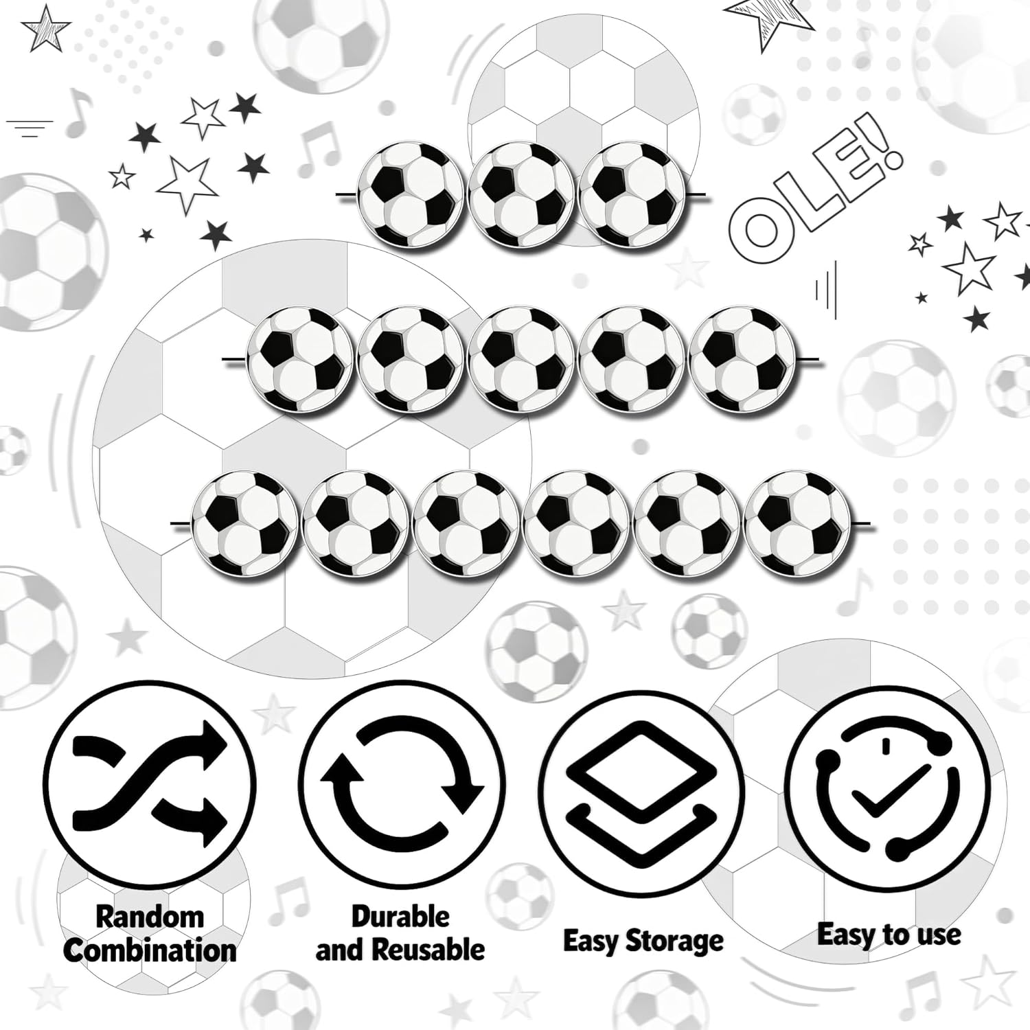 Soccer Birthday Party Decorations - 24PCS Soccer Party Banners for 2026 World Soccer Cup Merchandise | Soccer Party Decorations Hanging Backdrop for Birthday Party Home Classroom Favor Supplies Decor