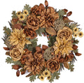 24in fall wreaths for front door artificial autumn, main product view