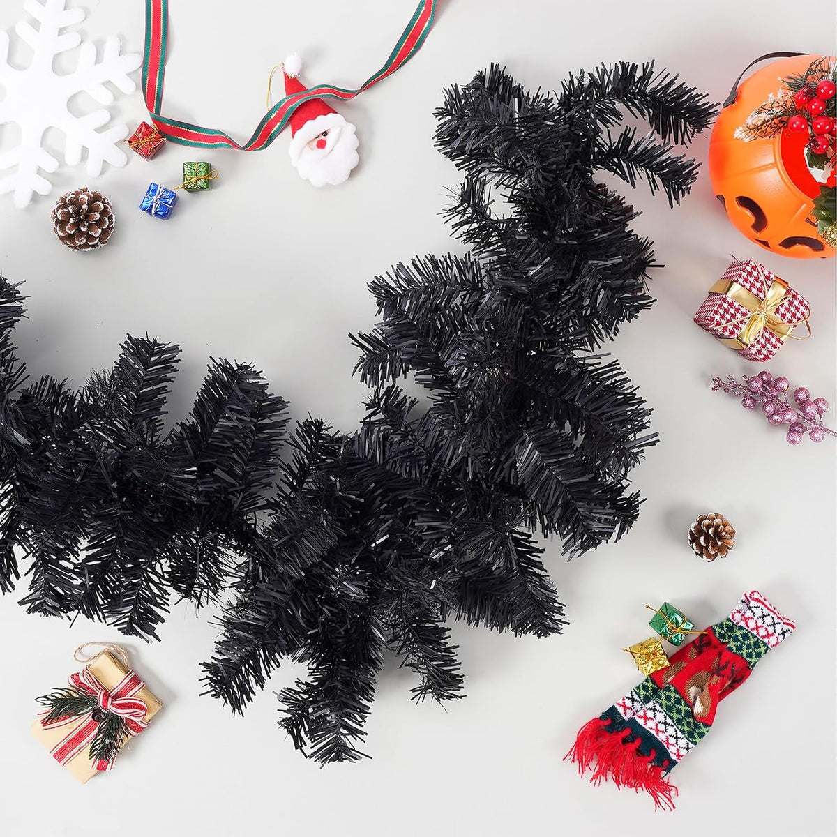9 ft black colorado spruce artificial christmas halloween showing dimensions
