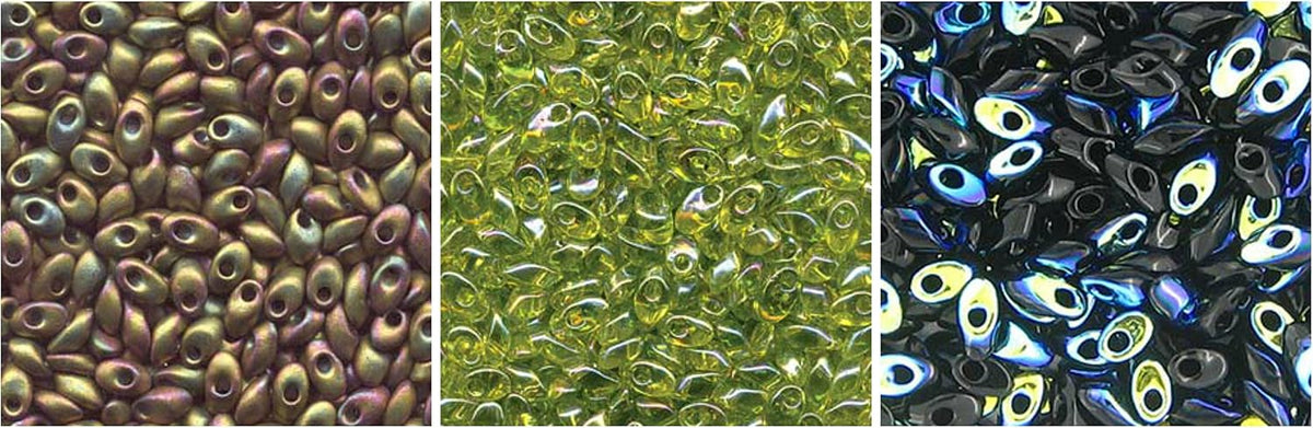 100g Grams Long Magatama Bead Mix, Miyuki. Lime, Chartreuse, Green, Midnight,...
