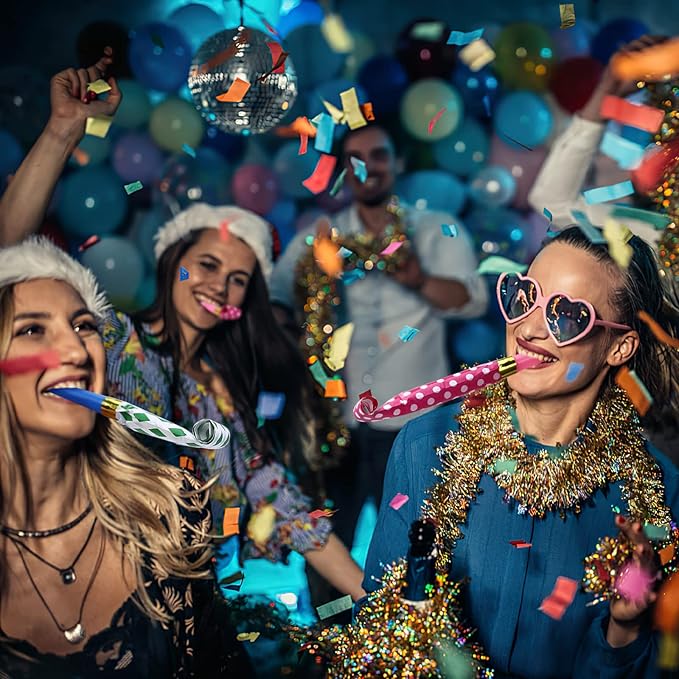 Koogel 100PCS Party Blowers for Kids, Noisemaker Toys Party Whistles Birtthday Blow Horns for Family Gatherings, Kids Birthday