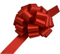 Large Red Ribbon Pull Bows - 9" Wide, Set of 6, 4th of July, America 250 Anniversary, Wreath, Fundraiser, Gift Basket, USA Patriotic, Team Colors, Birthday, School Graduation, Labor Day, Veterans Day
