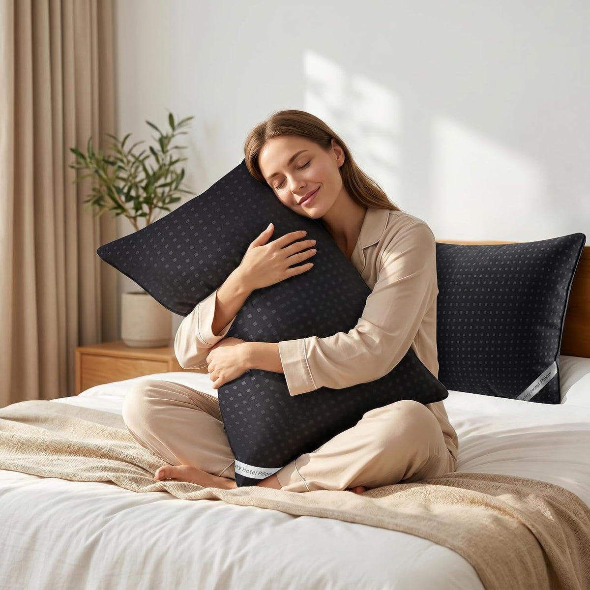 Bed Pillows for Sleeping Standard Size Set of 4, Luxury Hotel Quality Cooling...