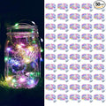 ZGWJ 50 Pack Fairy Lights Battery Operated, 7ft 20 Mini LED Fairy String Lights Silver Wire 3 Modes for DIY, Parties, Wedding, Bedroom, Halloween Christmas Decoration Multicolor