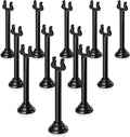 New Star Foodservice 27761 Triton/Ring-Clip Table Number Holder/Number Stand/Place Card Holder, Set of 12, 4-Inch, Black