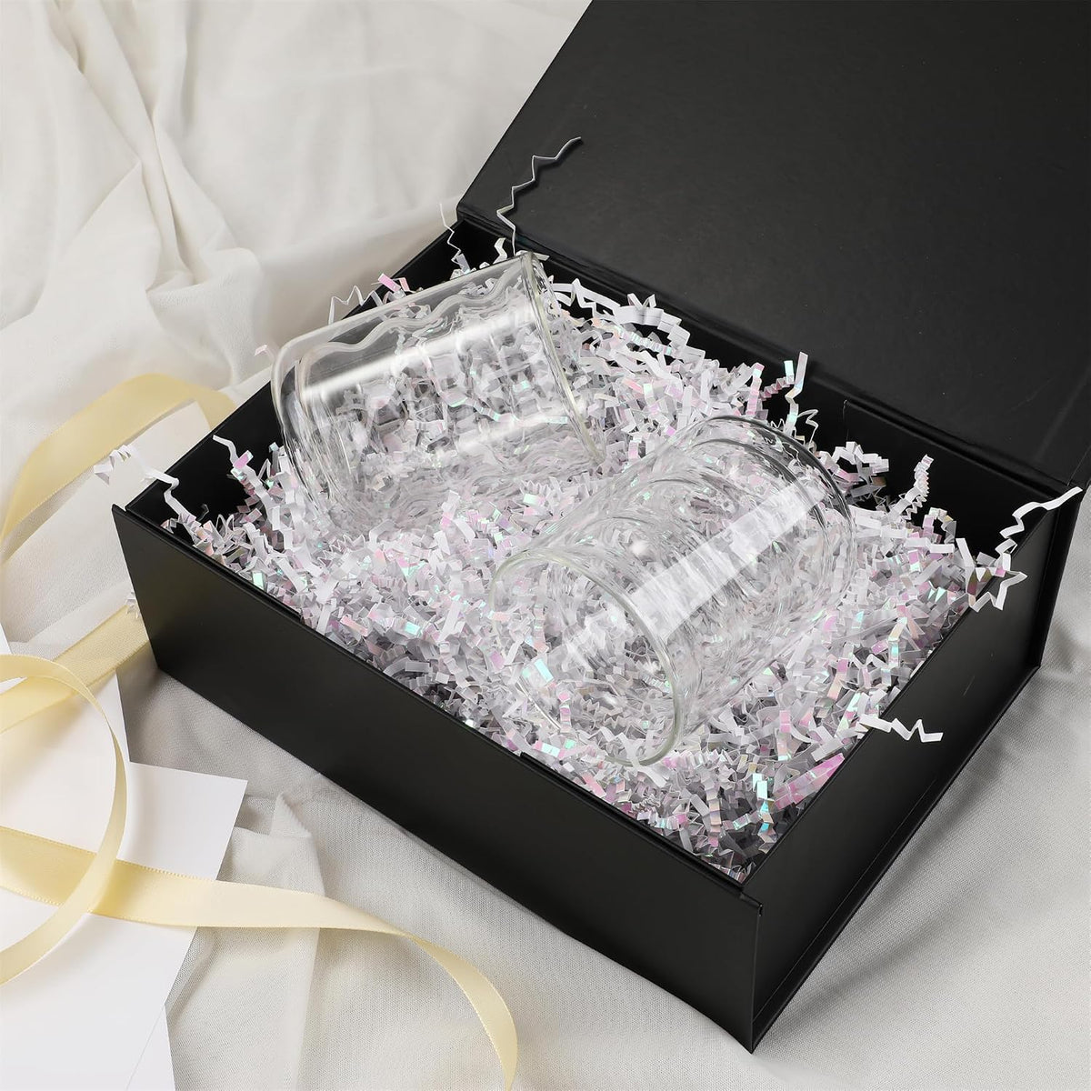black gift box,10x7.3x3.5 gift boxes with lids for, main product view
