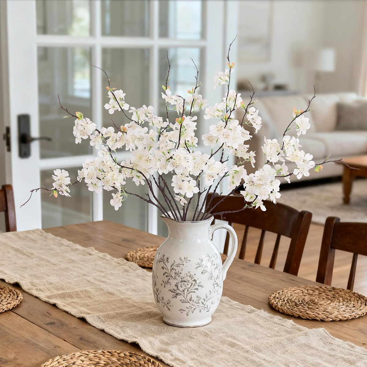 inxugao artificial cherry blossom branches decor 12 pcs, package contents
