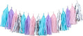 Fonder Mols Mermaid Tassel Garland Tissue Paper Birthday Banner for Under The Sea themed All Events & Parties Occasions Decorations A12