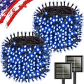 kaq 2pack 500led solar string lights outdoor waterproof, main product view