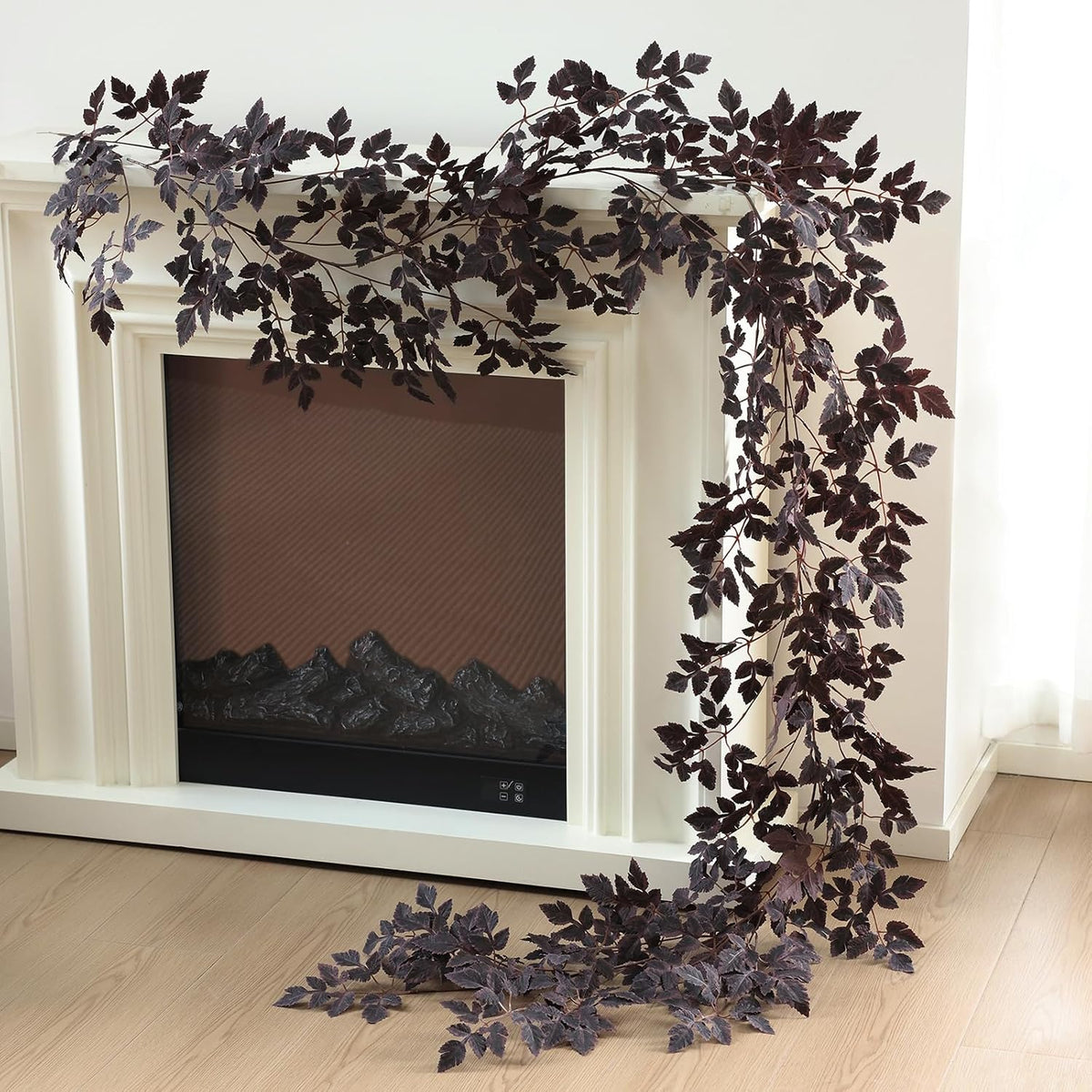 mizii 2 Strands Burgundy Artificial Vines Cimicifuga Garland 6 Feet Fake Vine...