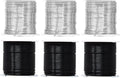 Mandala Crafts 20 Gauge Anodized Aluminum Craft Wire for Jewelry Making - 450 FT Colored Flexible Silver Black Wire - Bendable for Bonsai Armature Crafting Sculpting