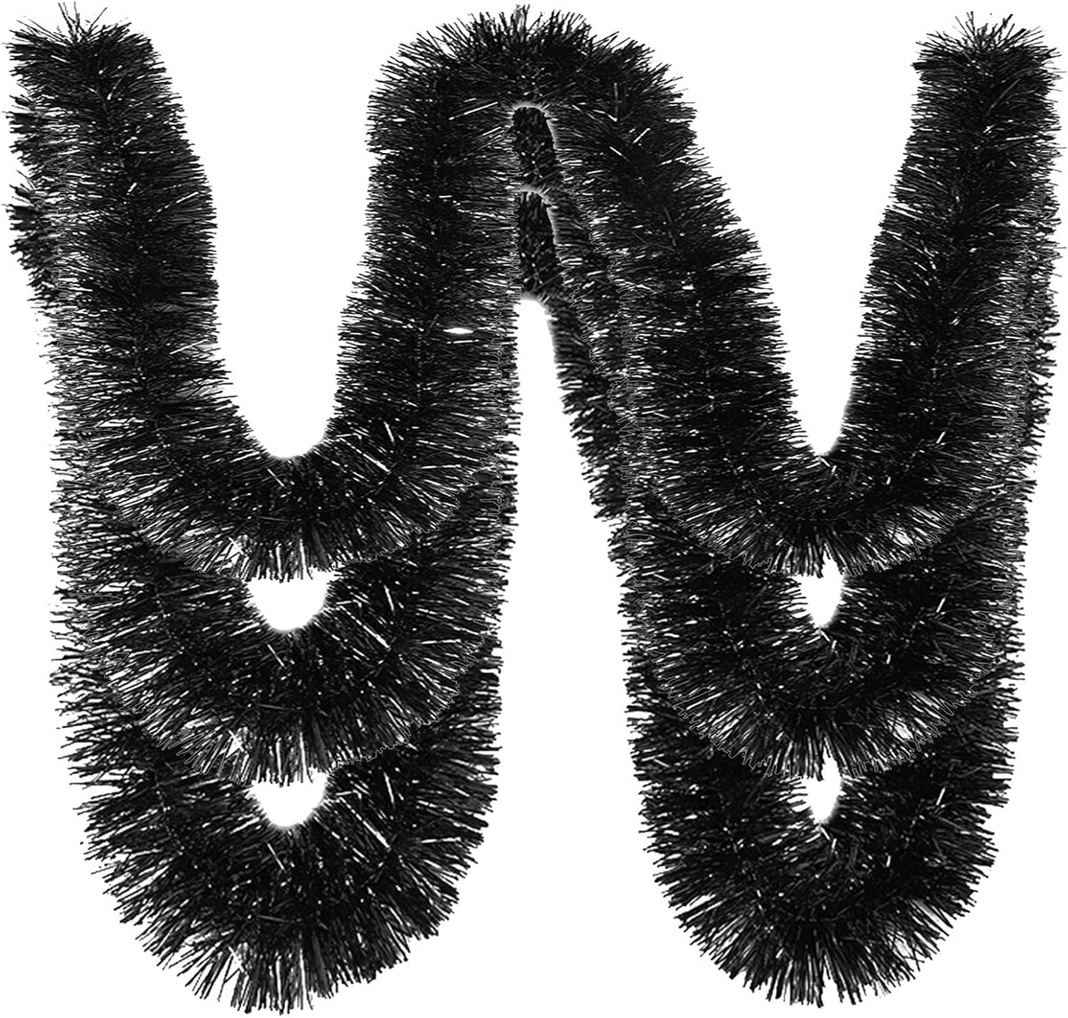 150 ft black tinsel garland - holiday tinsel, main product view