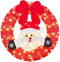 vingli 24 inch lighted christmas wreath with swinging, main product view