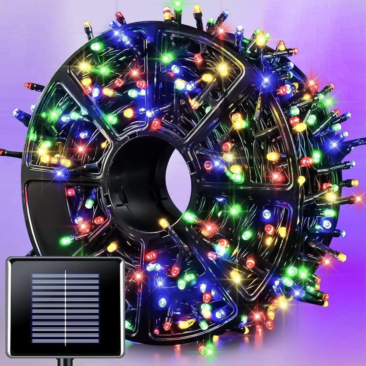 jmexsuss 600 led solar christmas lights outdoor, 206.7, main product view