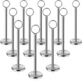 New Star Foodservice 23336 Ring-Clip Table Number Holder/Number Stand/Place Card Holder, 8-Inch, Set of 12