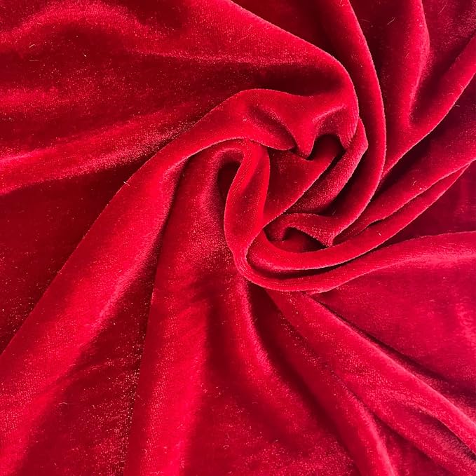 Luxurious Velvet Table Runner, 10ft Wedding Reception Decorations, 20x120inch Soft Velvet Fabric, Table Linen Overlay, Wedding Table Runners (Red, 20X120inch)