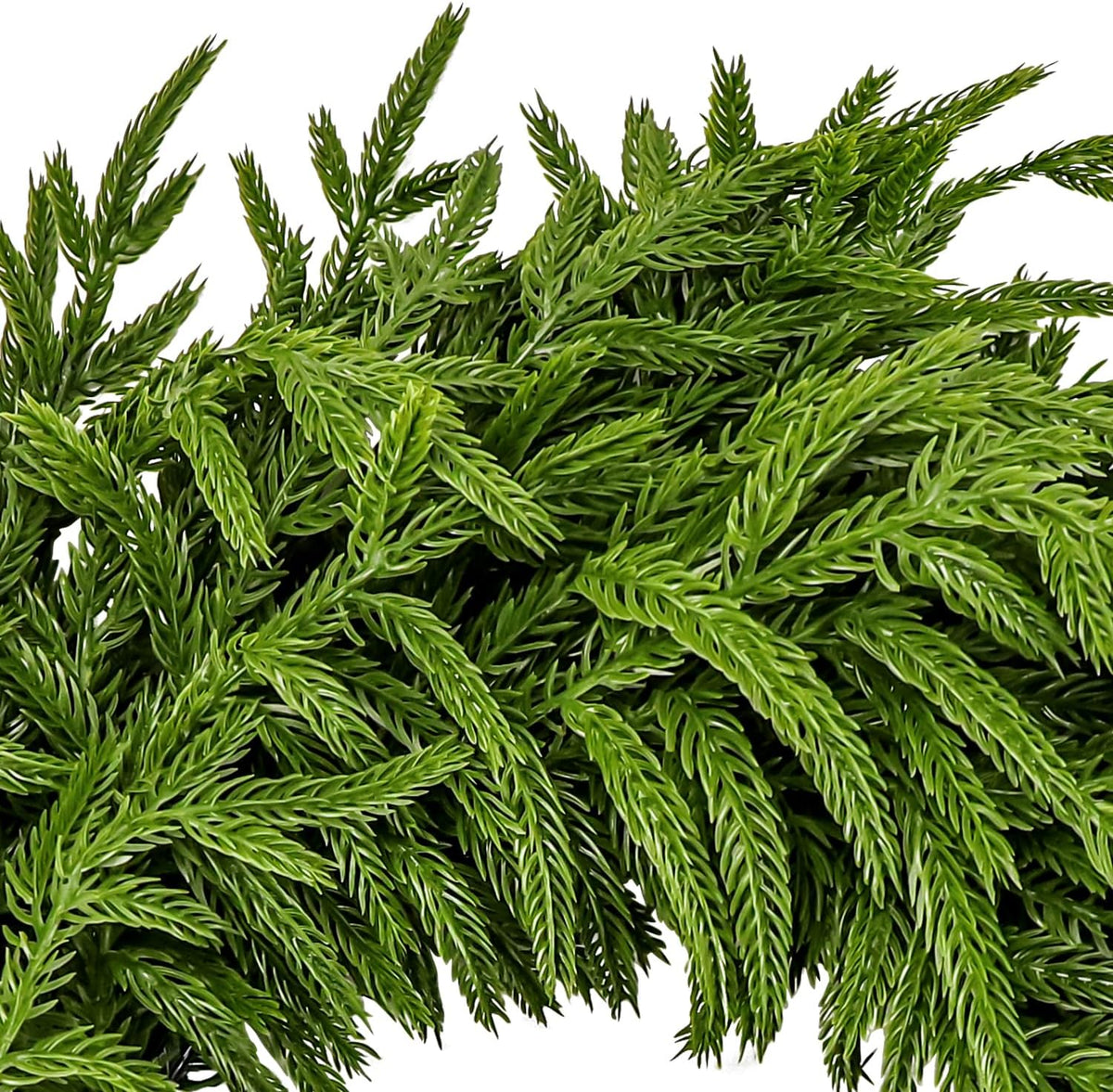 christmas wreaths for front door 22 inch realistic, close-up detail