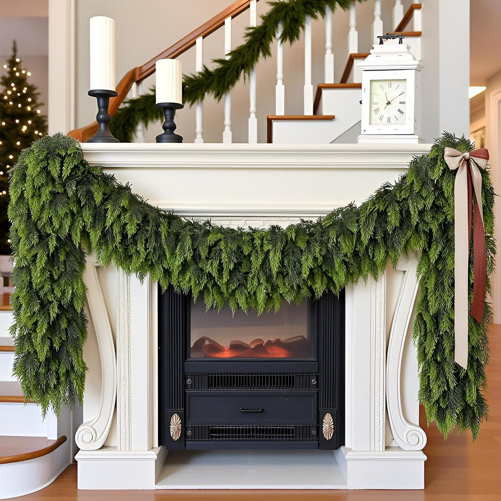 6 ft christmas cedar garland: artificial real touch, main product view