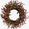 tempus 20" fall artificial burgundy flower string wreath, main product view