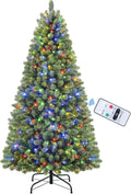shareconn 6.5ft prelit premium artificial classic spruce christmas, main product view