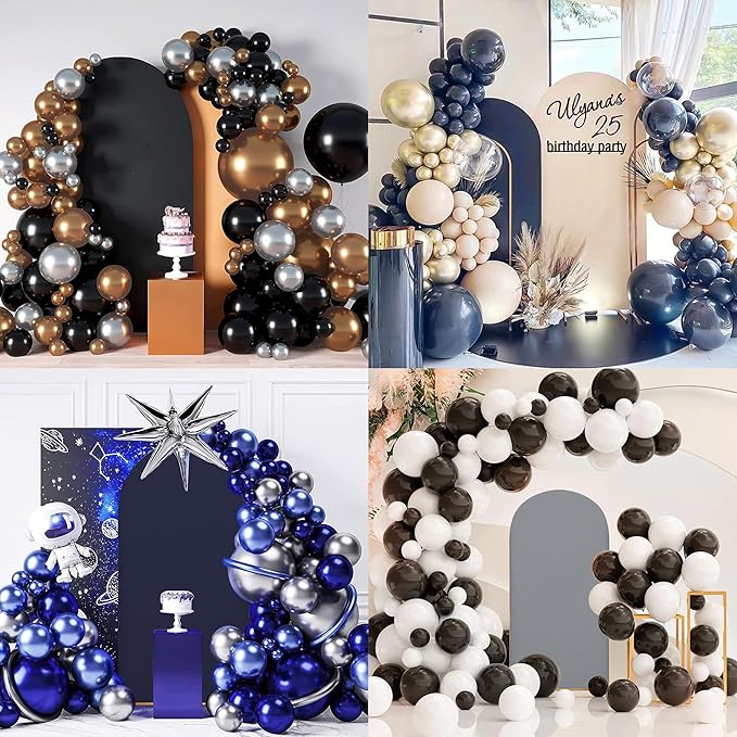 7.2FT Wedding Arch Covers Arch Backdrop Cover Arch Stand Covers Set Arch Cover Spandex Fabric Stretchy Backdrop for Wedding Birthday Party Decoration Baby Shower (Smoky Grey)