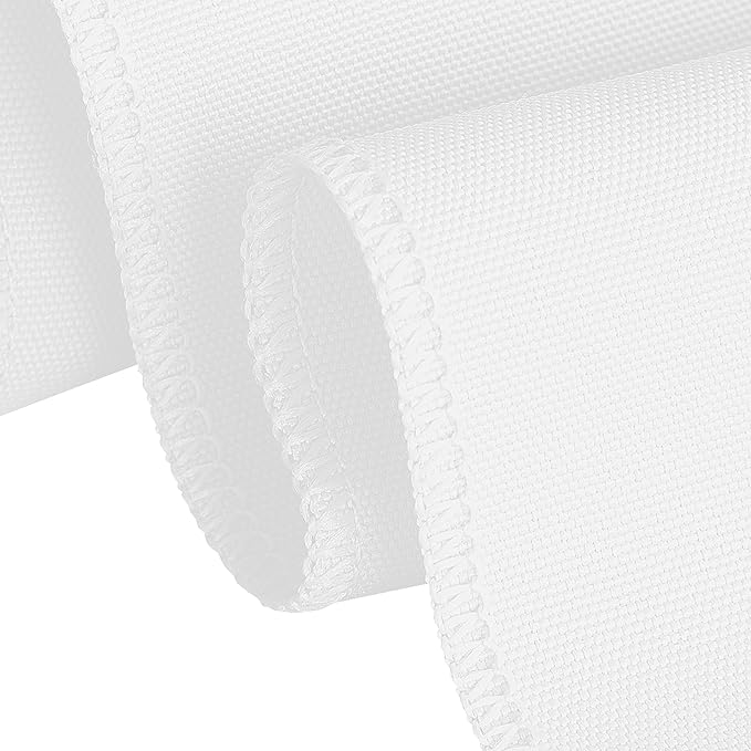 LTC LINENS 10 Pack 108 Inch Round Tablecloths White - Bulk for 48 Inch Round Table Floor Length - Wrinkle Resistant Polyester Fabric Cloth for Wedding