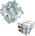 Ultimate Confetti, Rectangular Silver Mylar Shiny Foil Metallic Confetti for Cannon and Launcher use - Mother’s Day Confetti for Wedding, Parties, Gender Reveal and Live Events - 30 lb, 480 oz