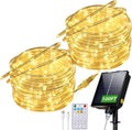 connectable 100ft 600led solar rope lights outdoor waterproof, main product view