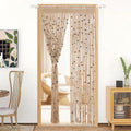 bechaeo boho macrame bead curtain for door window, main product view
