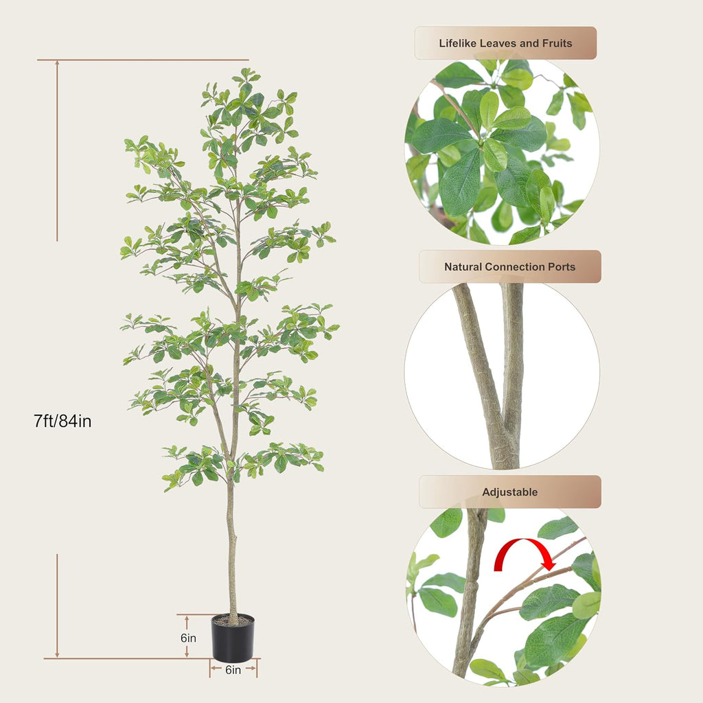 bellacat faux black olive tree 7ft, tall faux shown in use