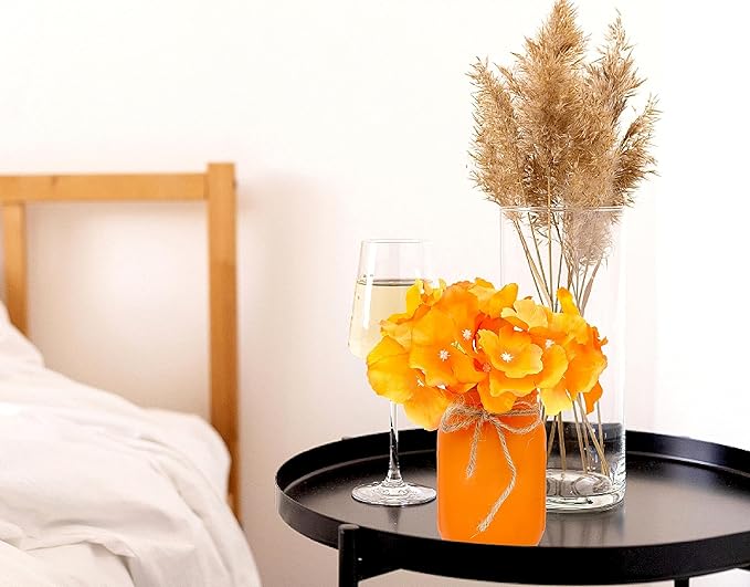 CNVOILA Thanksgiving Decorations, Thanksgiving Themed Mason Jars Centerpiece with Flower Decor - Perfect for Thanksgiving Decor Indoor, Home, Office, Dining Table
