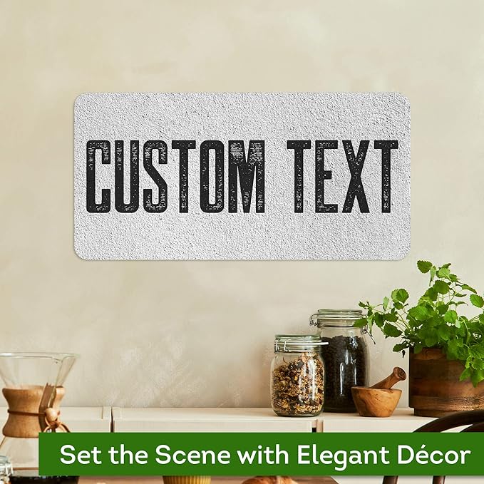 Custom Sign, Custom Street Sign, 11 Font Colors, 13 Font Styles, 4 Hole Options, 22 Sizes, 9x18 Inches, Rust Free DiBound, Fade Resistant, Made in USA by My Sign Center (Concrete)