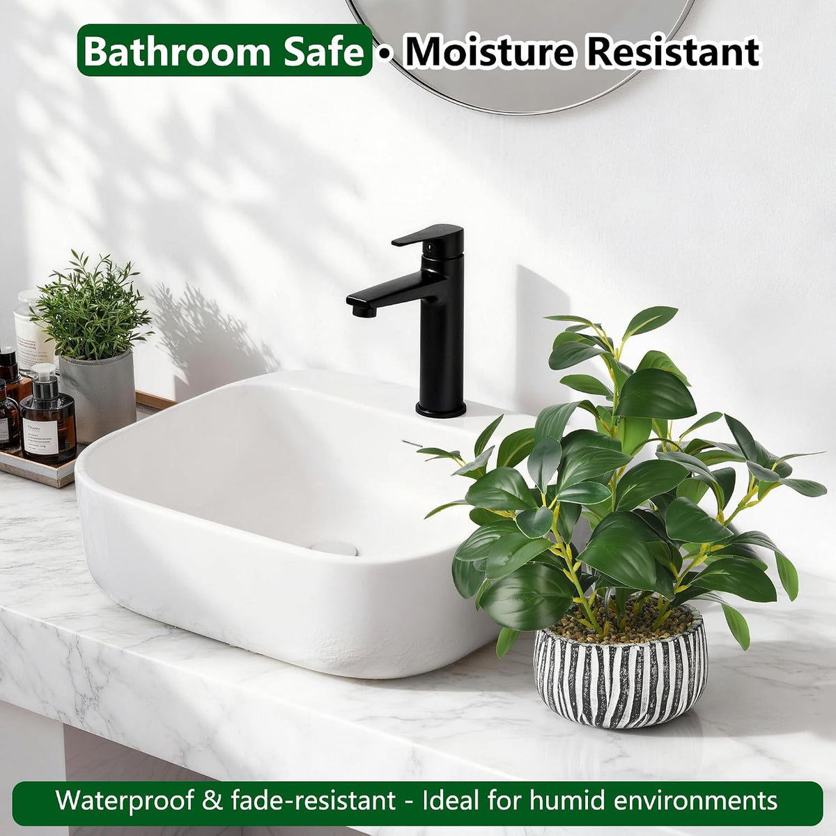 florisso Fake Plants Artificial Plants Indoor, Faux Potted Plants Indoor Arti...