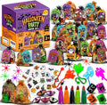 VKTEN 24 Pack Halloween Party Favors for Kids–Prefilled Mesh Treat Bags with Toys, Gift Tags & Twine–Trick or Treat Goodie Bag Fillers, Classroom Prizes & Exchange Gifts